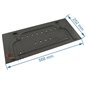 Taque décorée de foyer de poêle compatible avec Invicta Alma - F610699B
