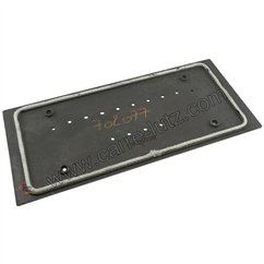 Taque décorée de foyer de poêle compatible avec Invicta Alma - F610699B