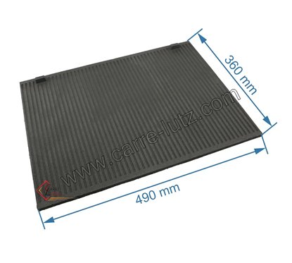702078  Taque décorée de foyer de poêle compatible avec Invicta Oxana - F670671B * Epuisé remplacé par 702051 * 100,60 €