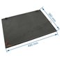 Taque décorée de foyer de poêle compatible avec Invicta Oxana - F670671B * Epuisé remplacé par 702051 *