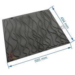 702081  F690109B - Taque décorée de foyer 900 Invicta  205,80 €