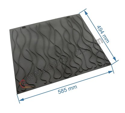 F690109B - Taque décorée de foyer 900 Invicta 