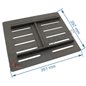 Grille foyère de foyer compatible avec Invicta Foyer 850 Prismatique- F685109B