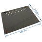 Taque décorée post combustion de foyer de poêle compatible avec Invicta Oxana - F670673B Taque décorée post combustion de foyer de poêle compatible avec Invicta Oxana - F670673B