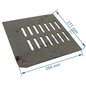 Grille gauche de poêle compatible avec Invicta - F612228B