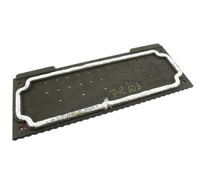 Taque arrière de poêle compatible avec Invicta Kazan - F612234B