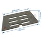 Grille foyère de poêle compatible avec Invicta Tipi - F610391B Grille foyère de poêle compatible avec Invicta Tipi - F610391B