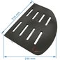 Grille gauche de poêle compatible avec Invicta Gomont Balham - F610705B
