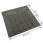 Taque décorée PC de poêle compatible avec Invicta Gomont Balham - F610761B