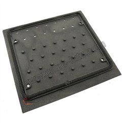 Taque décorée PC de poêle compatible avec Invicta Gomont Balham - F610761B