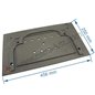 Taque décorée PC de poêle compatible avec Invicta Altea Volga - F610999B