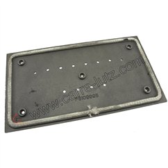 Taque décorée PC de poêle compatible avec Invicta Altea Volga - F610999B
