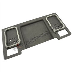 Taque décorée de poêle compatible avec Invicta Le ch'ti poêle - F610163B