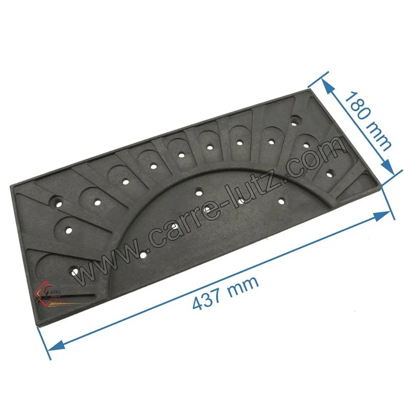 Taque décorée de poêle compatible avec Invicta Bradford - F610559B