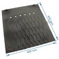 Taque decorée PC de foyer compatible avec Invicta Foyer 800 GV - F680201B
