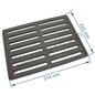 Grille foyère de poêle compatible avec Invicta Cossu - F610118B
