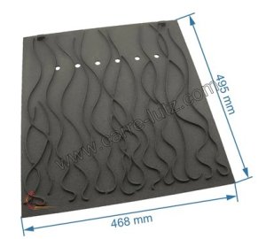 F680147B - Taque décorée de foyer 800 Invicta 