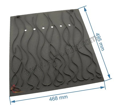 702157  F680147B - Taque décorée de foyer 800 Invicta  159,00 €