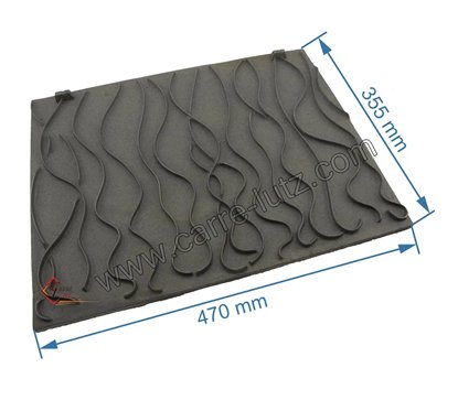 F670297B - Taque décorée de foyer Invicta 