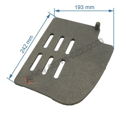 702184 F612476B - Grille foyère gauche de foyer Invicta 24,20 €