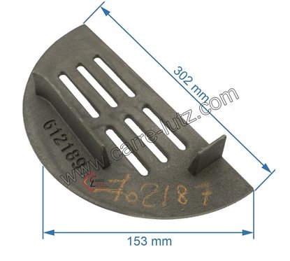 702187 Grille foyère gauche de foyer compatible avec Invicta - F612189B 38,60 €