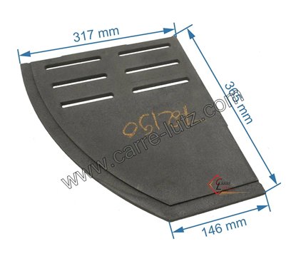 702190  Grille foyère droite F612179B-A de foyer Invicta 75,40 €