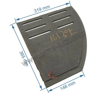 702191  F6121680B-A - Grille foyère gauche de foyer Invicta 75,40 €