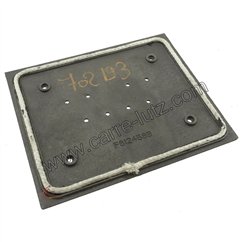 Taque décorée de foyer compatible avec Invicta - F612458B