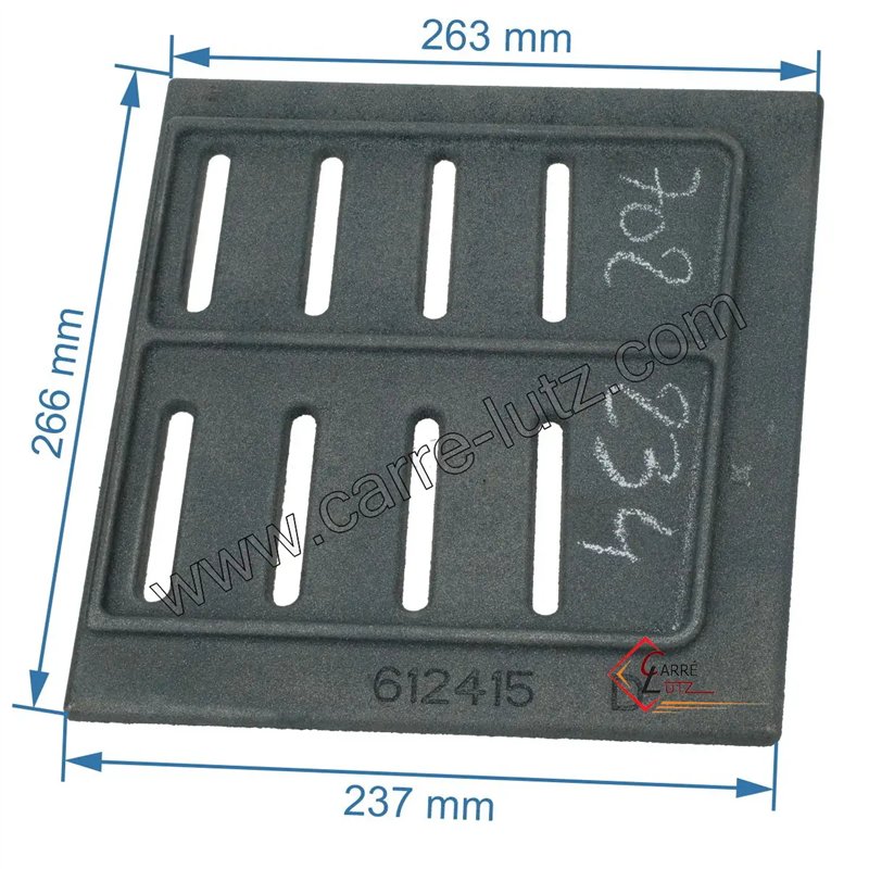 Grille foyère de foyer droite ou gauche compatible avec Deville - F612415B
