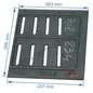 Grille foyère de foyer droite ou gauche compatible avec Deville - F612415B