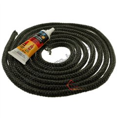 70510040 Joint fibre de verre tressée diamètre 4 mm 3,20 mt avec colle 11,10 €