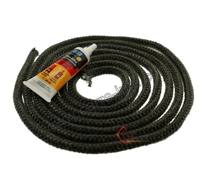 70510040  Joint fibre de verre tressée diamètre 4 mm 3,20 mt avec colle 11,10 €