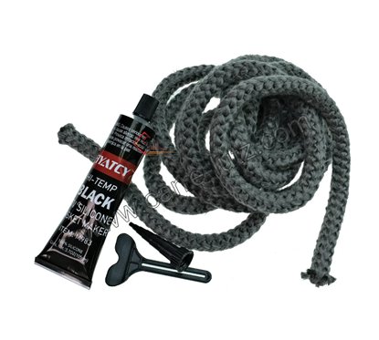 70510051  Joint fibre de verre tressée diamètre 10 mm 3,20 mt avec Silicone haute température 13,90 €