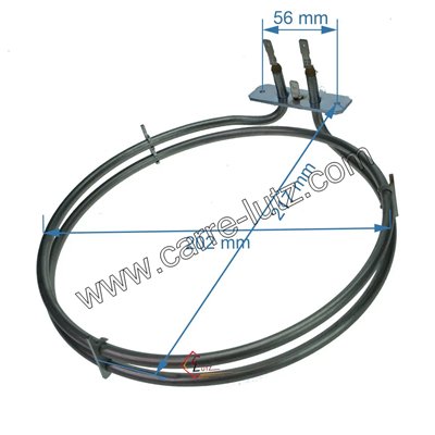 203186 262900006 - Résistance circulaire 2100W diamètre 205 mm de four à chaleur tournante Beko 11,20 €