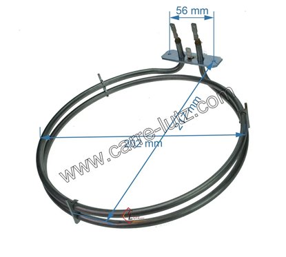 262900006 - Résistance circulaire 2100W diamètre 205 mm de four à chaleur tournante  Beko