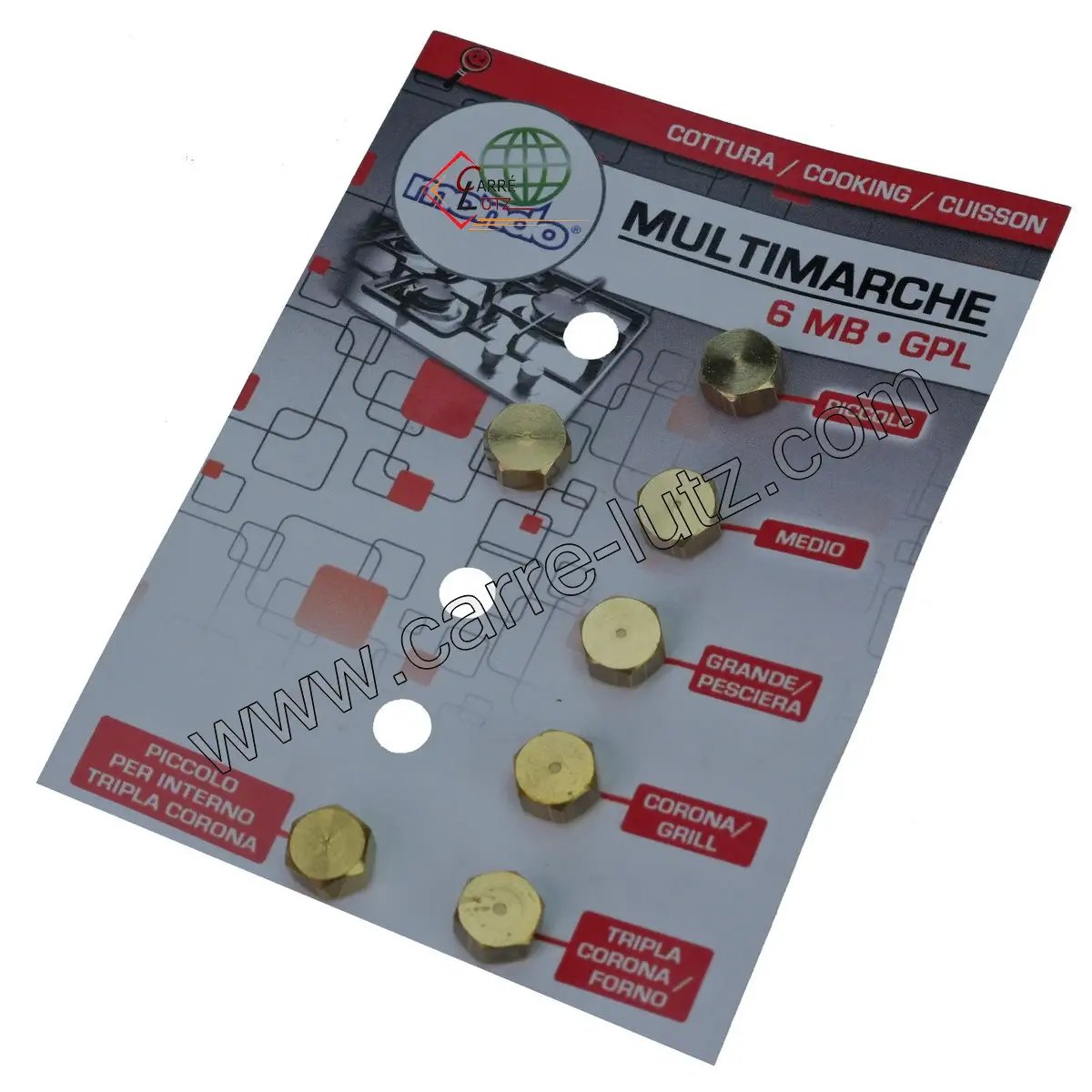 537676  Jeu d'injecteurs gaz butane propane 6 MB 9,40 €