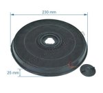 701060  Filtre de hotte charbon actif diamètre 233 mm hauteur 28 mm EFF53 E233 5,50 €