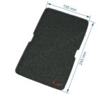 701639  Filtre d évaporateur 240x152x12 mm 2964840100 de sèche linge Beko  1,90 €
