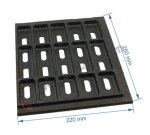 702504  CH85173175 - Demie grille droite de foyer godin 3186 Cheminées philippe 80,00 €