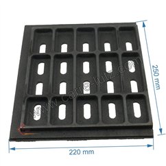 702505  CH8517G3175 - Demie grille gauche de foyer godin 3186 Cheminées philippe 39,10 €