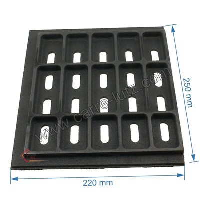 702505  CH8517G3175 - Demie grille gauche de foyer godin 3186 Cheminées philippe 88,80 €