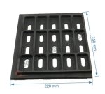 702505  CH8517G3175 - Demie grille gauche de foyer godin 3186 Cheminées philippe 88,80 €