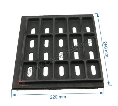 CH8517G3175 - Demie grille gauche de foyer godin 3186 Cheminées philippe