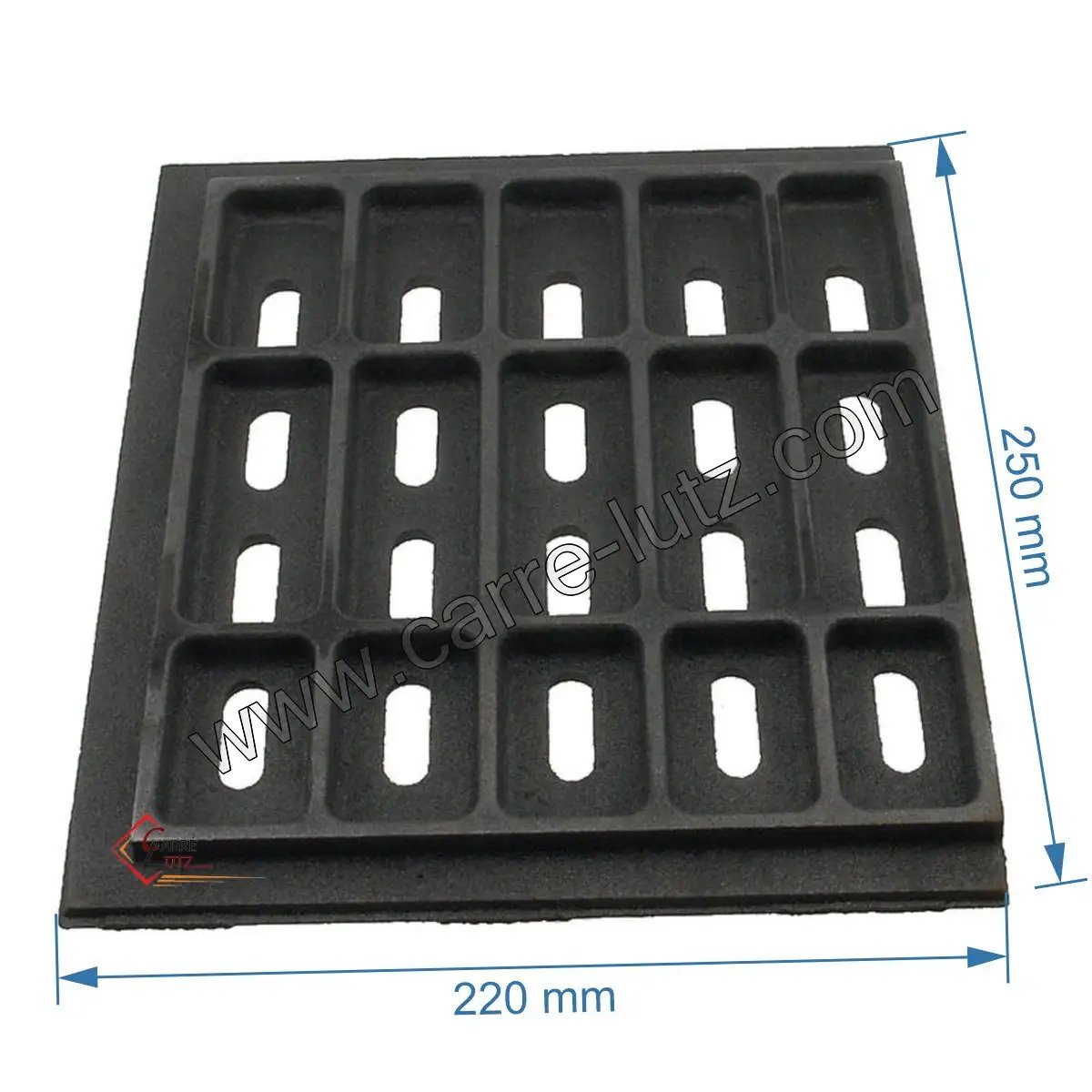 702505  CH8517G3175 - Demie grille gauche de foyer godin 3186 Cheminées philippe 88,80 €