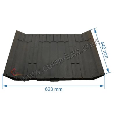 702506  CH124223186 - Plaque arrière décorée de foyer godin 3186 Cheminées philippe 173,80 €