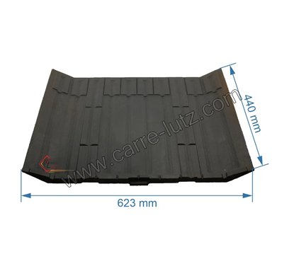 CH124223186 - Plaque arrière décorée de foyer godin 3186 Cheminées philippe