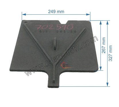 702510  Déflecteur de foyer 10131660106001 pour convecteur Godin 364112 CERVALOU 39,40 €