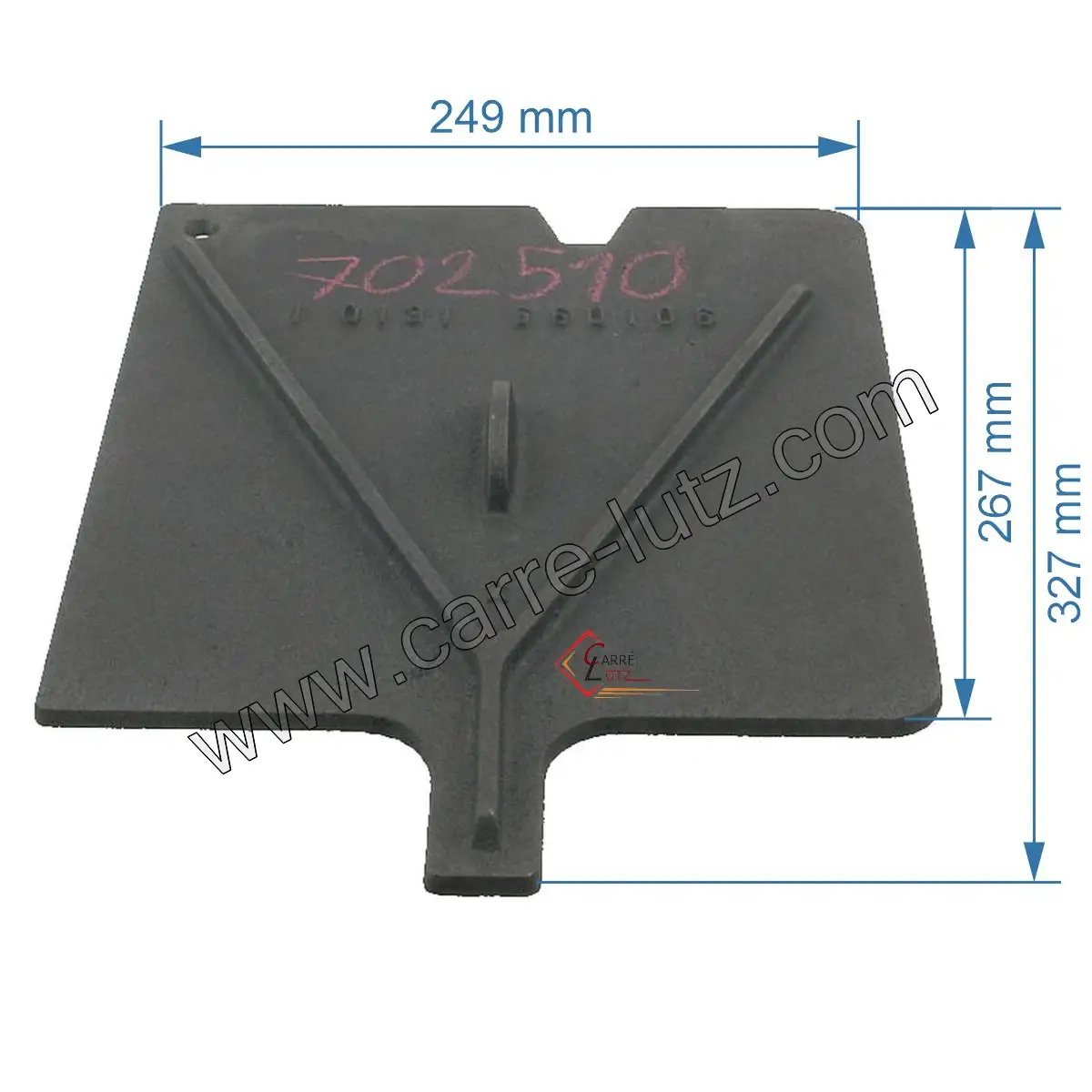 702510  Déflecteur de foyer 10131660106001 pour convecteur Godin 364112 CERVALOU 39,40 €