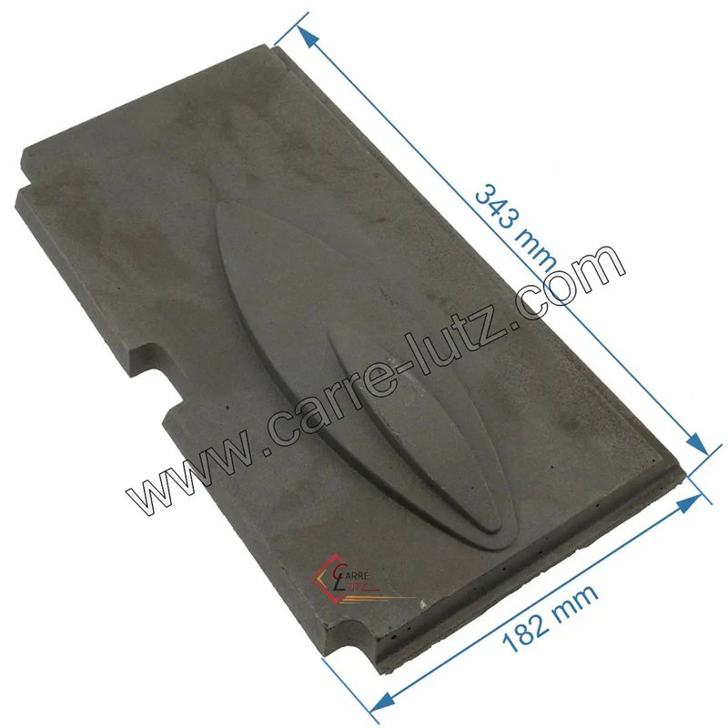 10168335800 - Plaque laterale arriere droit de foyer Godin 3358