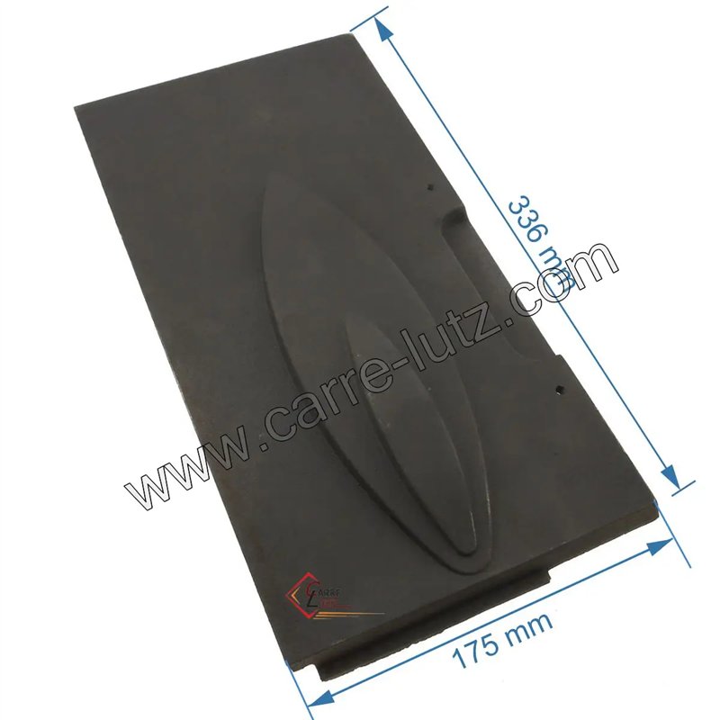 10166335800 - Plaque laterale avant droit de foyer Godin 3358